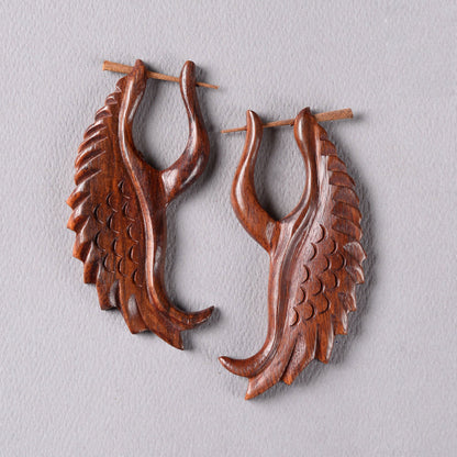 Voa- Wooden Loop Earrings