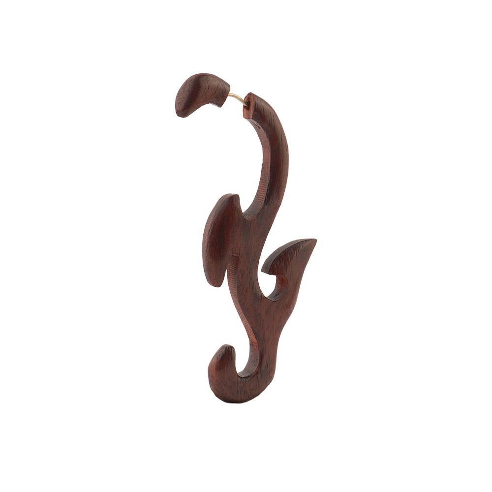 Leen- Wooden Dangler Earrings