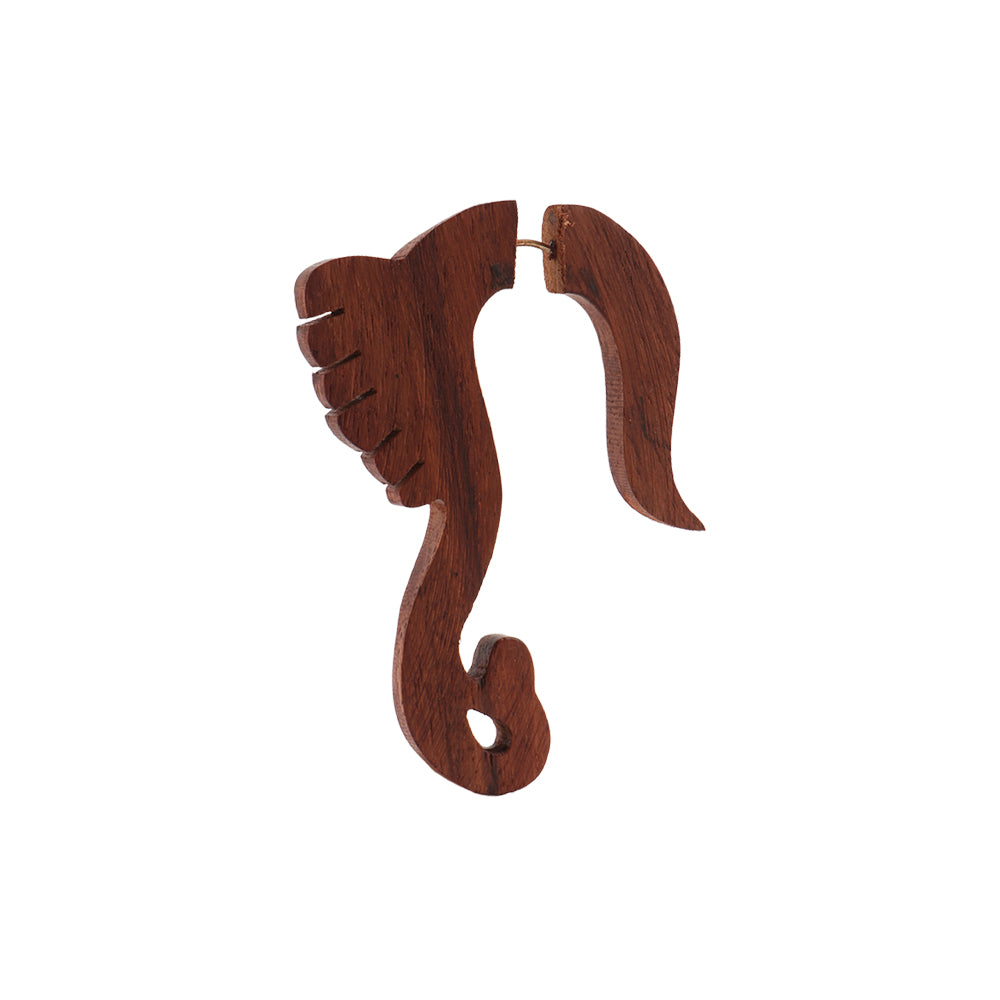 Noira- Wooden Dangler Earrings