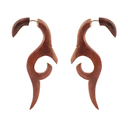 Suve- Wooden Dangler Earrings
