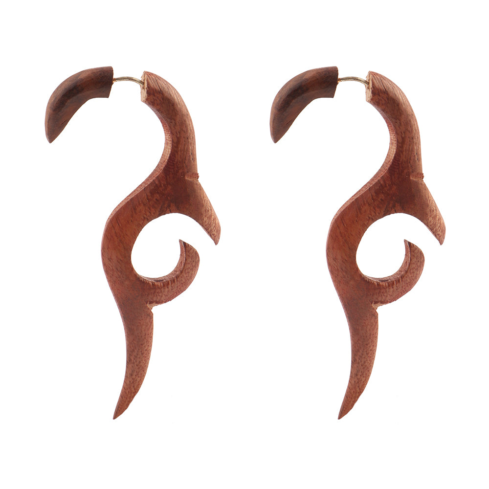 Suve- Wooden Dangler Earrings