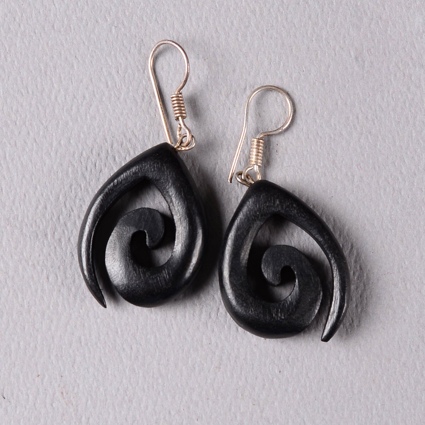 Epha- Wooden Dangler Earrings