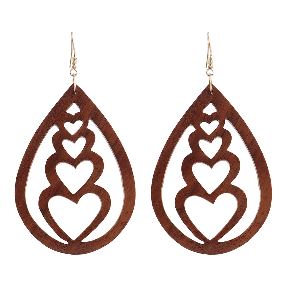 Suve- Wooden Dangler Earrings