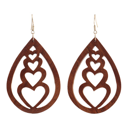 Suve- Wooden Dangler Earrings