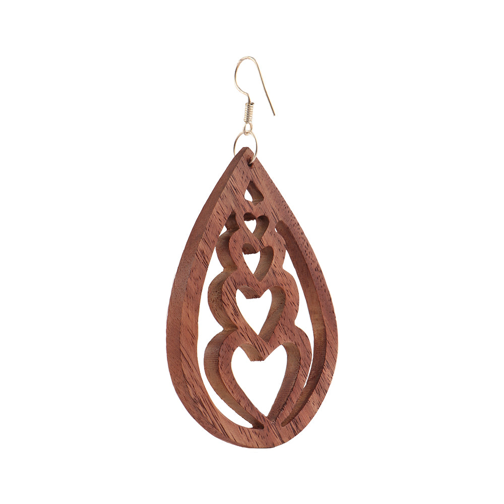 Suve- Wooden Dangler Earrings