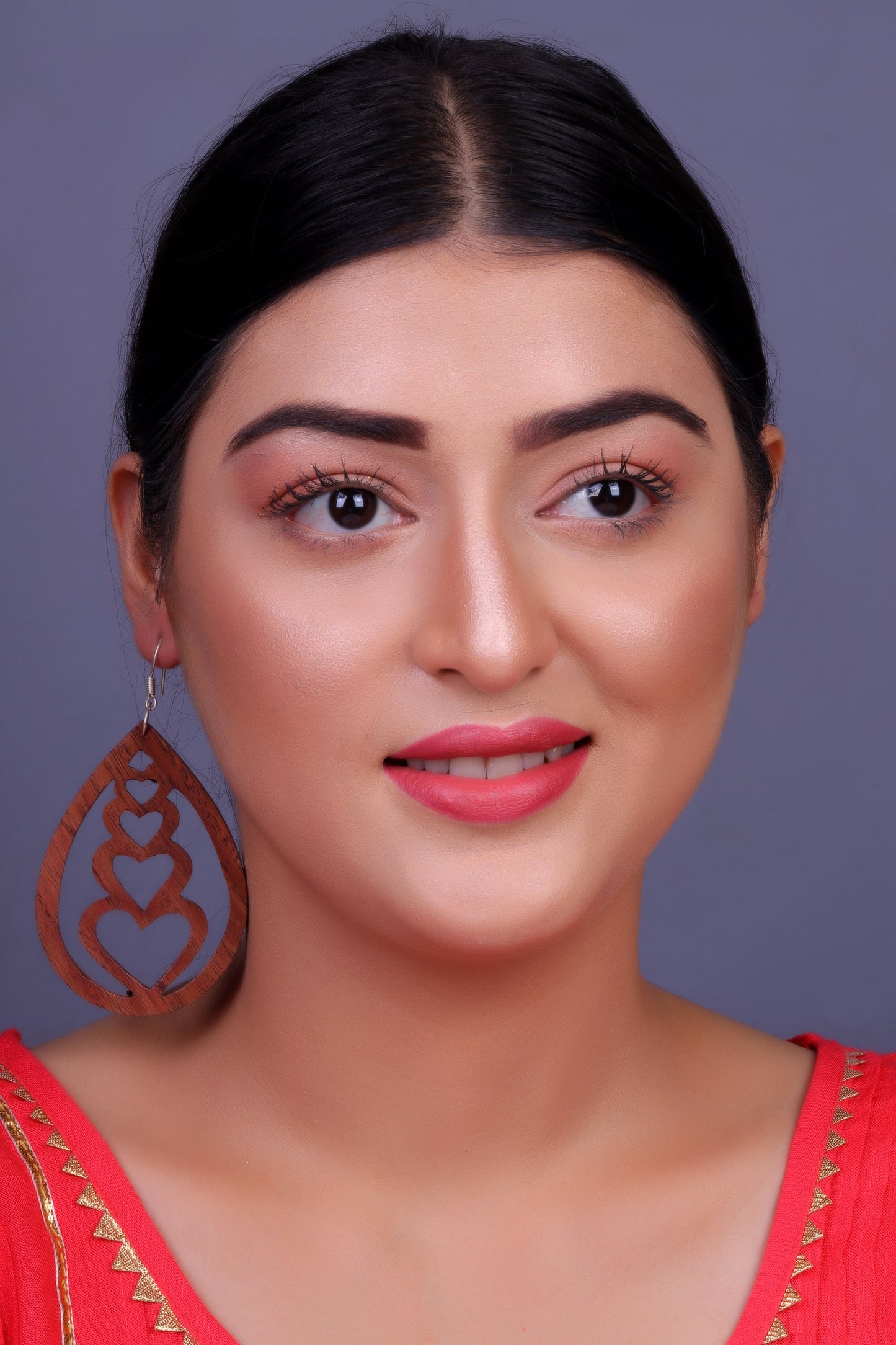 Rawen- Wooden Dangler Earrings