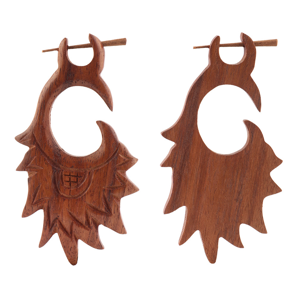 Myrha-  Wooden Loop Earrings