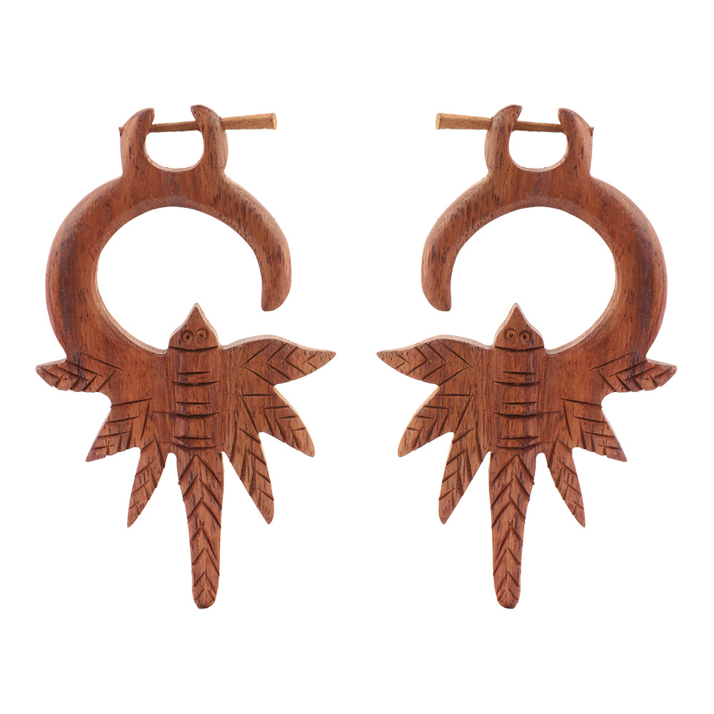 Ravah- Wooden Loop Earrings