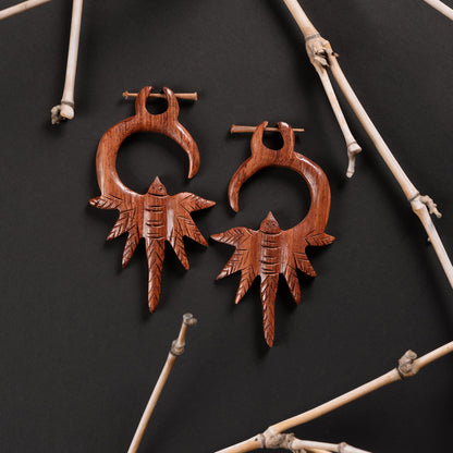Ravah- Wooden Loop Earrings