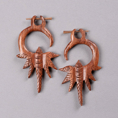 Ravah- Wooden Loop Earrings