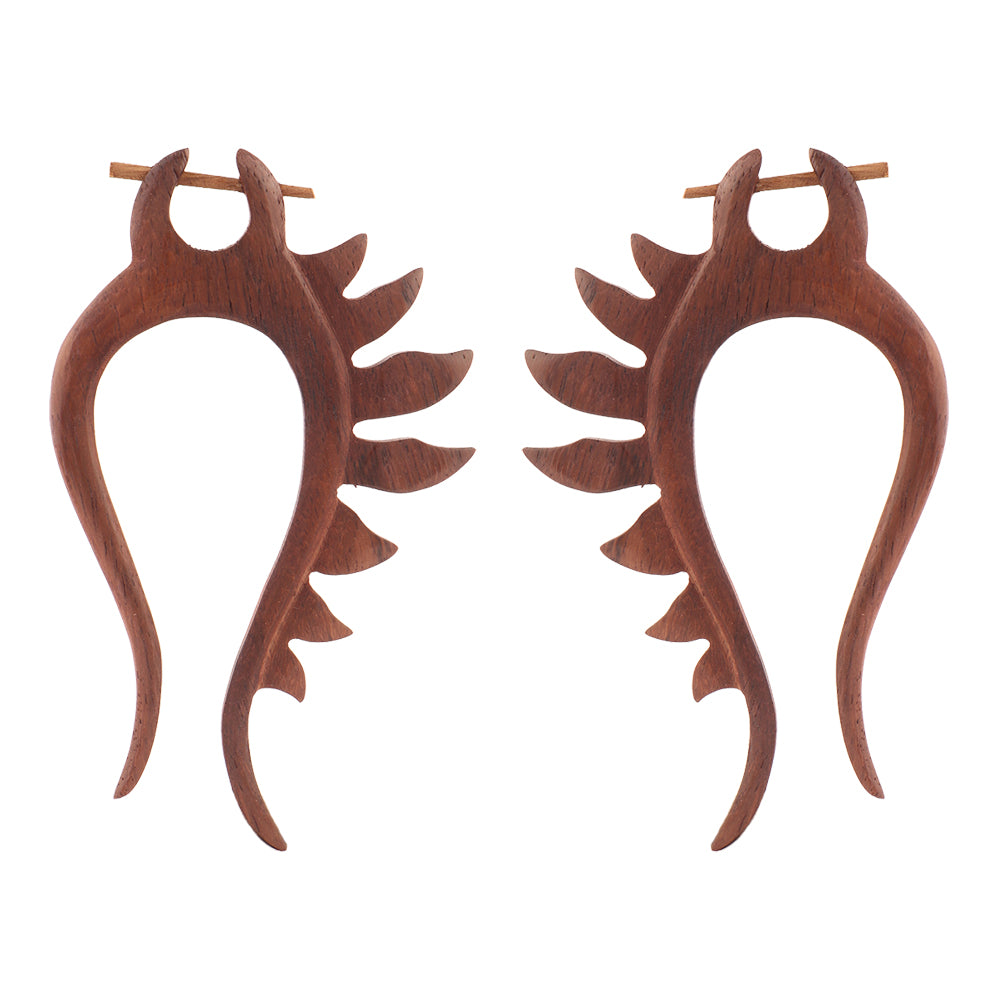 Naavi- Wooden Loop Earrings