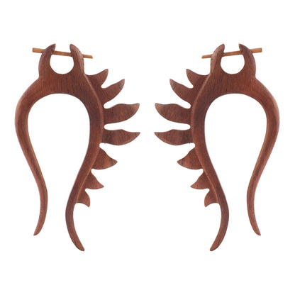 Naavi- Wooden Loop Earrings