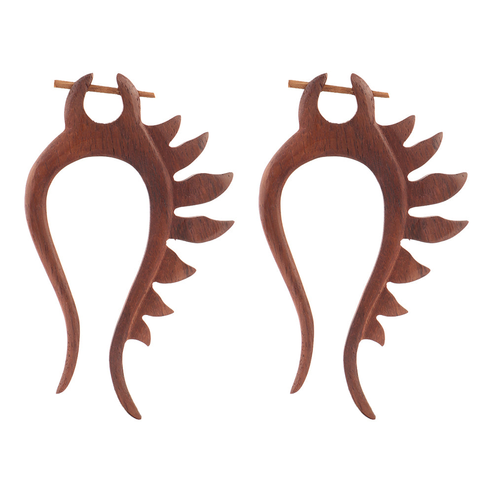 Naavi- Wooden Loop Earrings