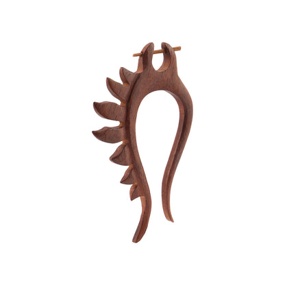 Naavi- Wooden Loop Earrings