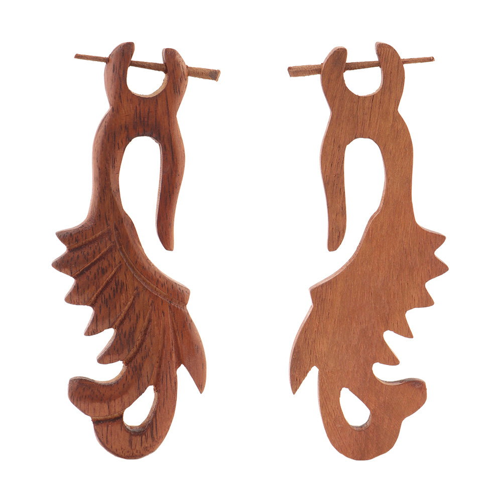 Zuno- Wooden Dangler Earrings