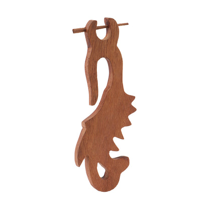 Zuno- Wooden Dangler Earrings