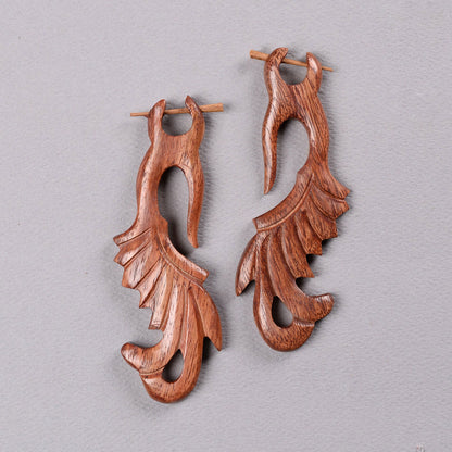 Zuno- Wooden Dangler Earrings
