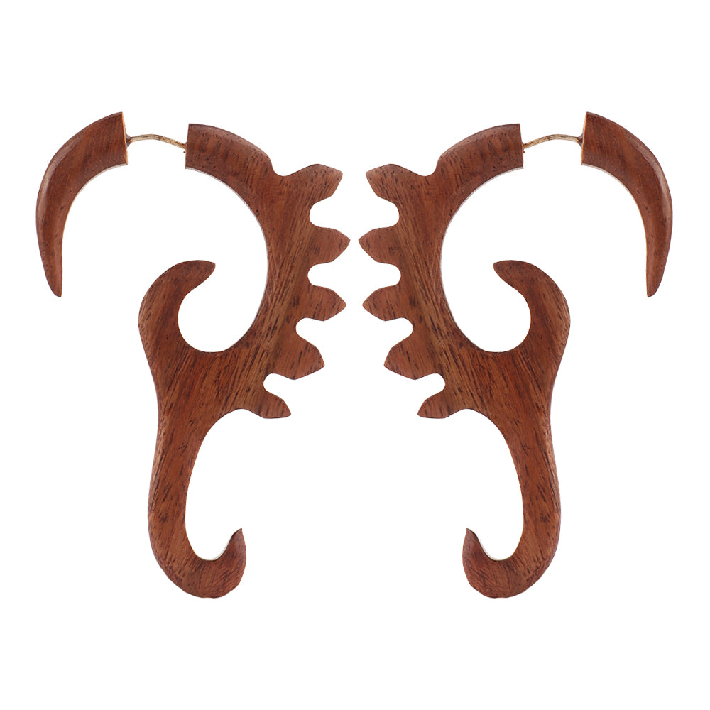 Renoa- Wooden Dangler Earrings
