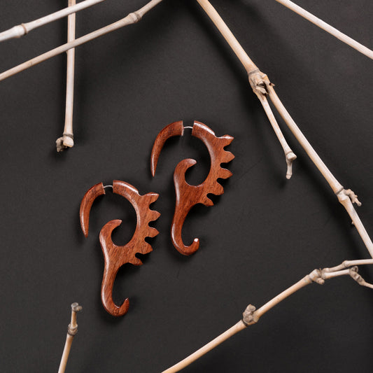 Renoa- Wooden Dangler Earrings