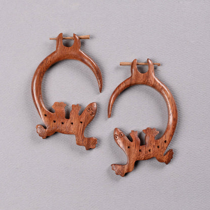 Orren- Wooden Dangler Earrings