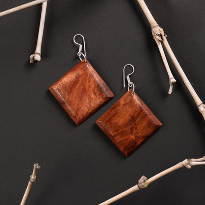Noroa- Wooden Dangler Earrings