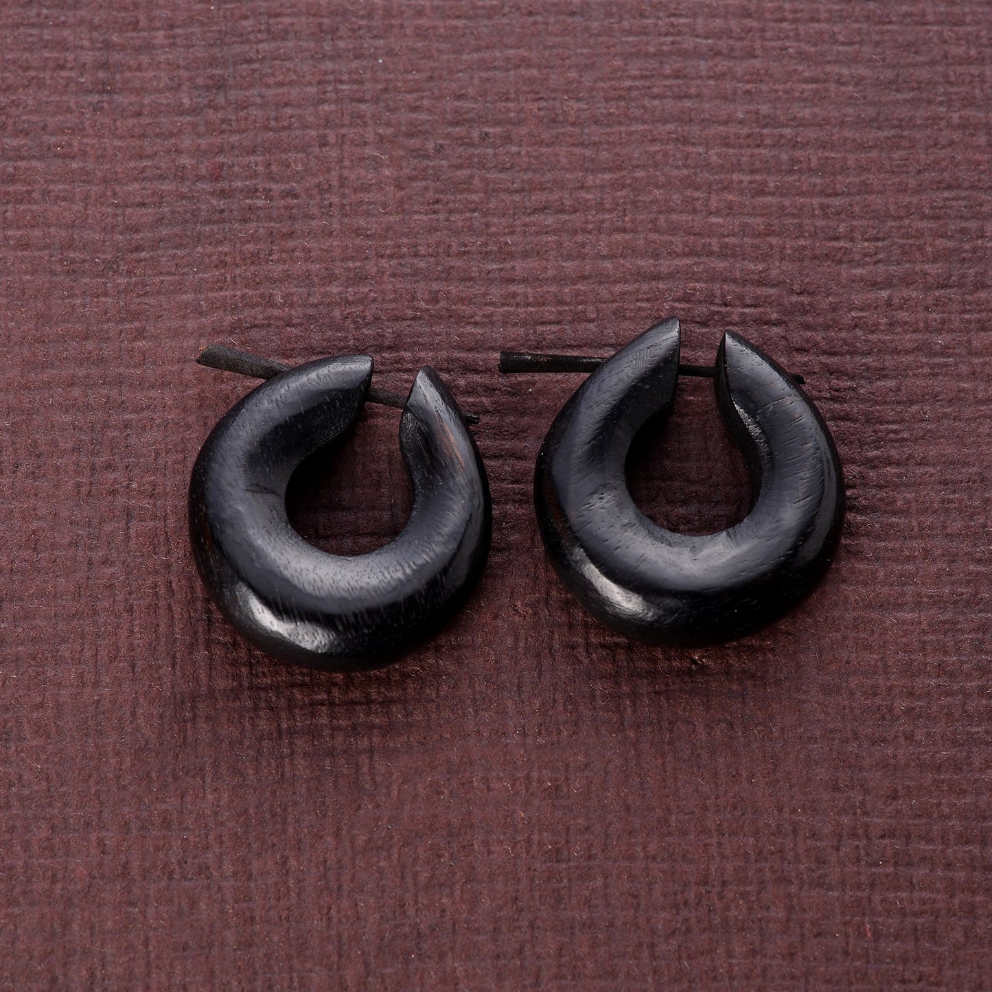 Noro- Wooden Loop Earrings