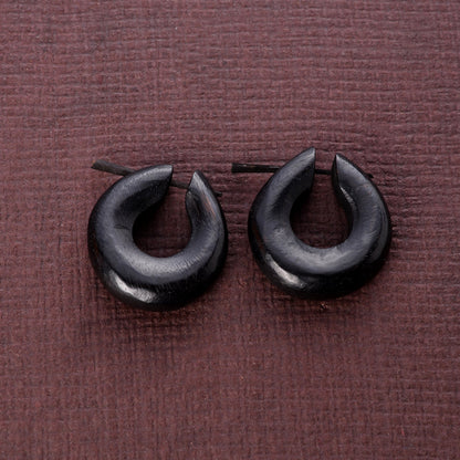 Noro- Wooden Loop Earrings