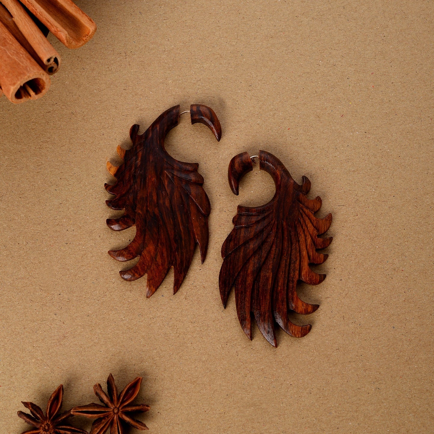 Raen- Wooden Dangler Earrings