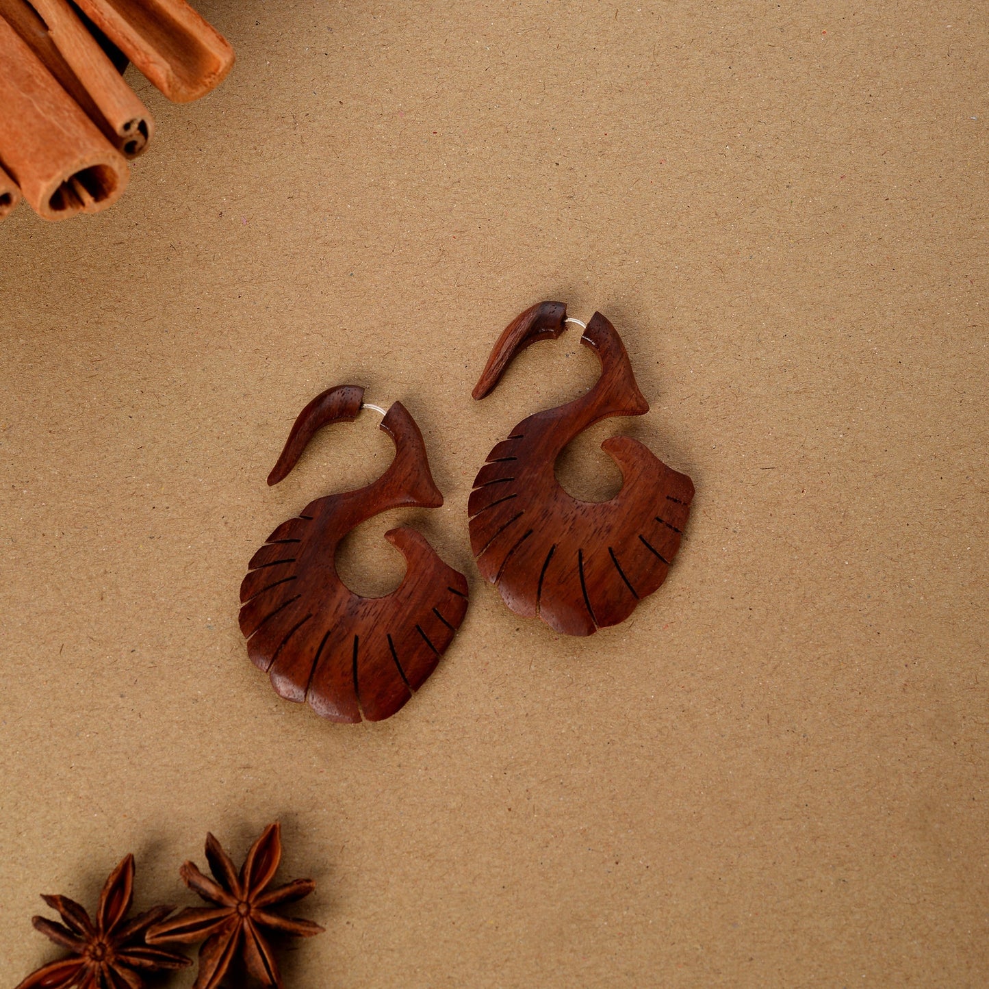 Vaal- Wooden Dangler Earrings