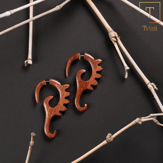 Renoa- Wooden Dangler Earrings